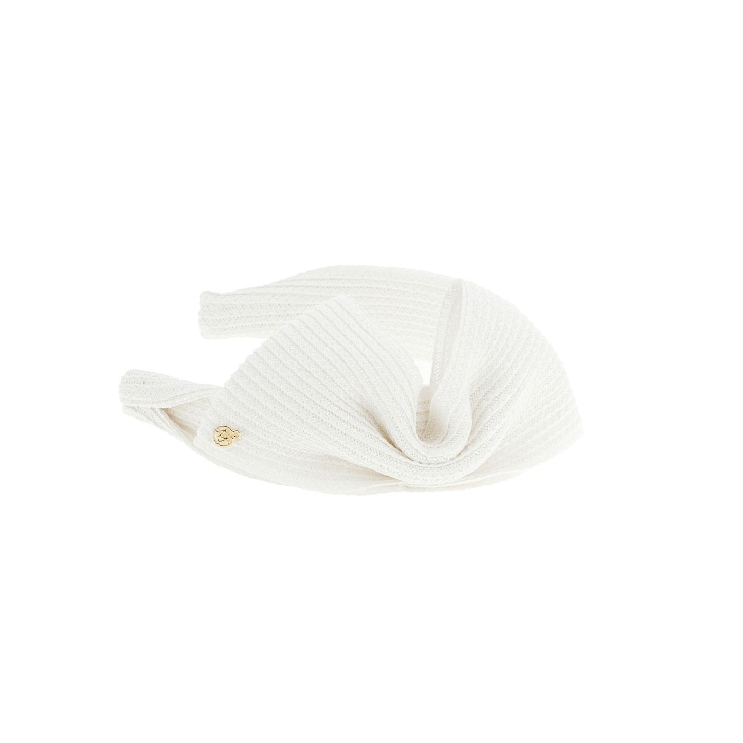 Maison Michel White Papier Headband
