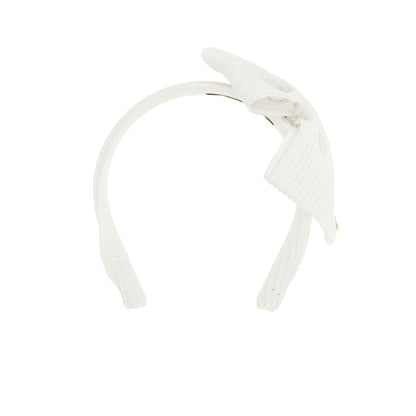 Maison Michel White Papier Headband