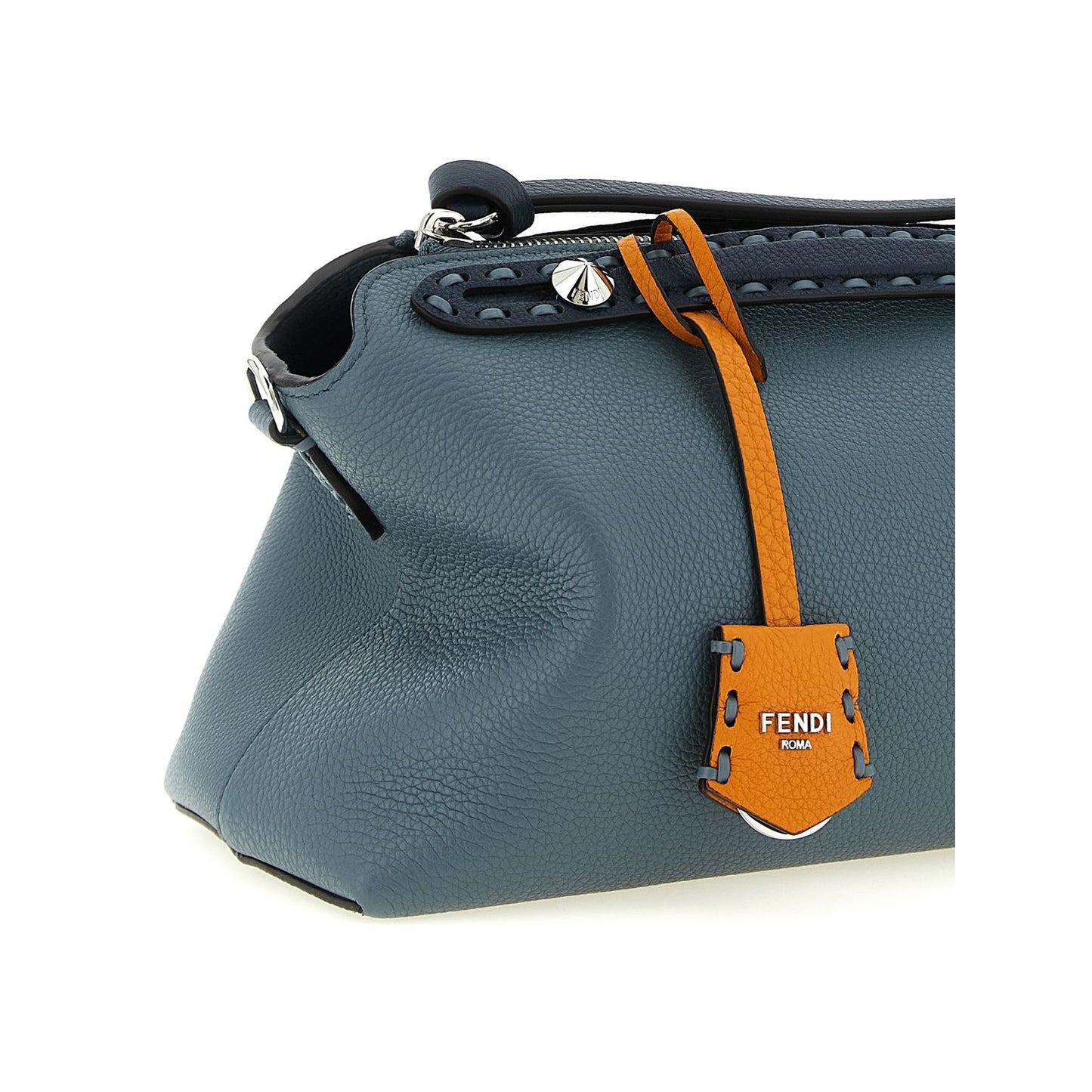 Fendi Blue Calfskin Handbag