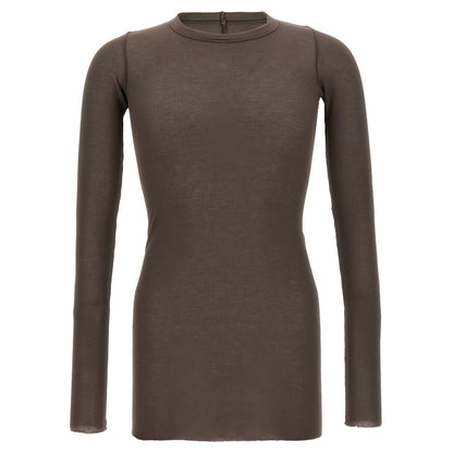 Rick Owens Gray Viscose T-Shirt