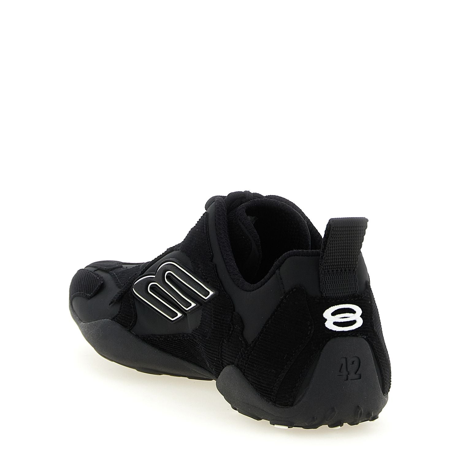 Balenciaga Black Polyester Athletic Sneakers