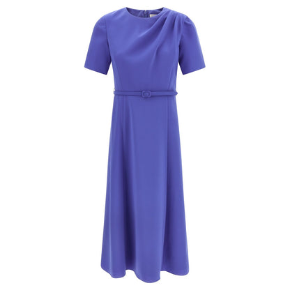 Carolina Herrera Blue Polyester Midi Dress