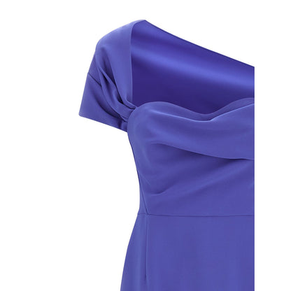 Carolina Herrera Blue Polyester Long Dress