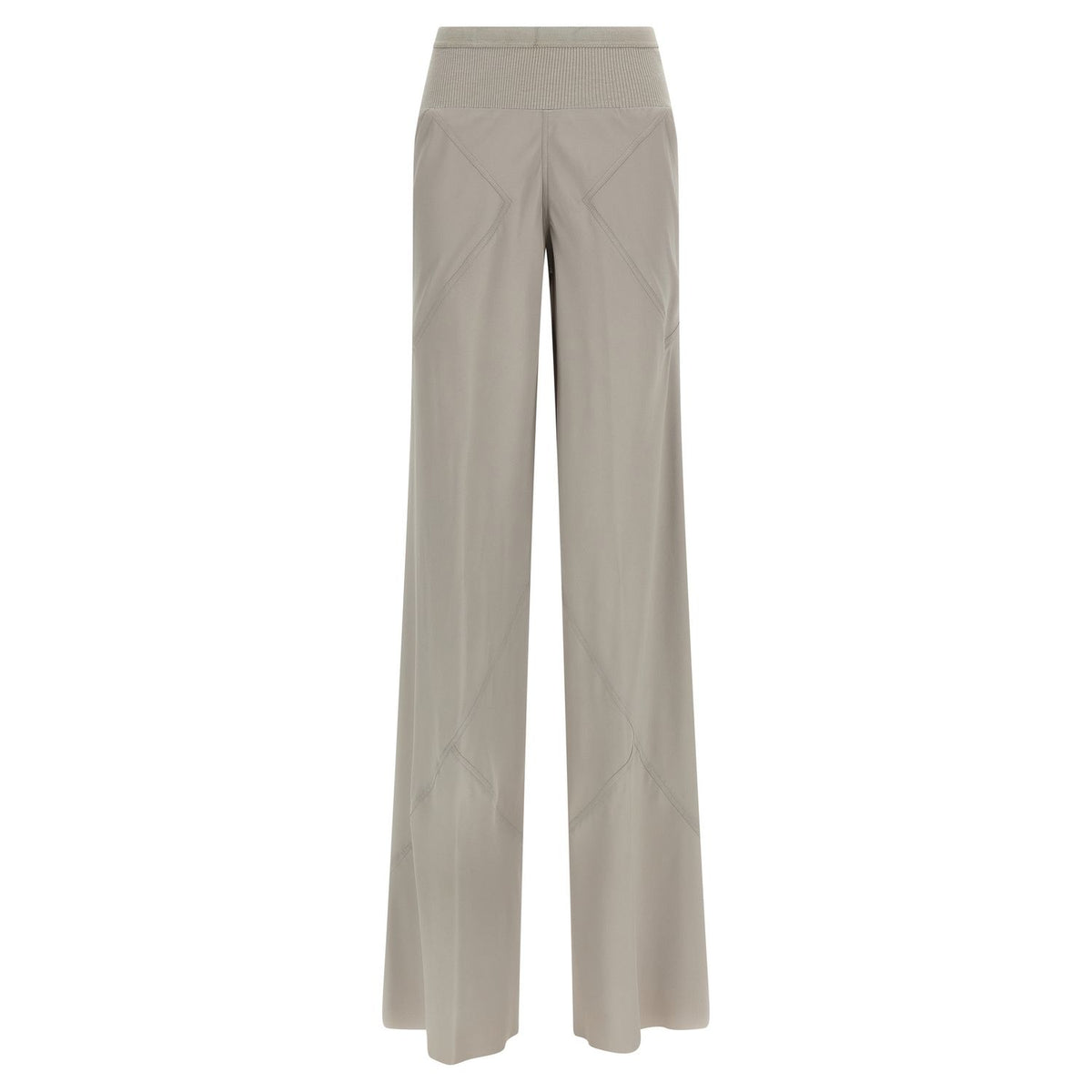 Rick Owens Gray Acetate Flared Pants