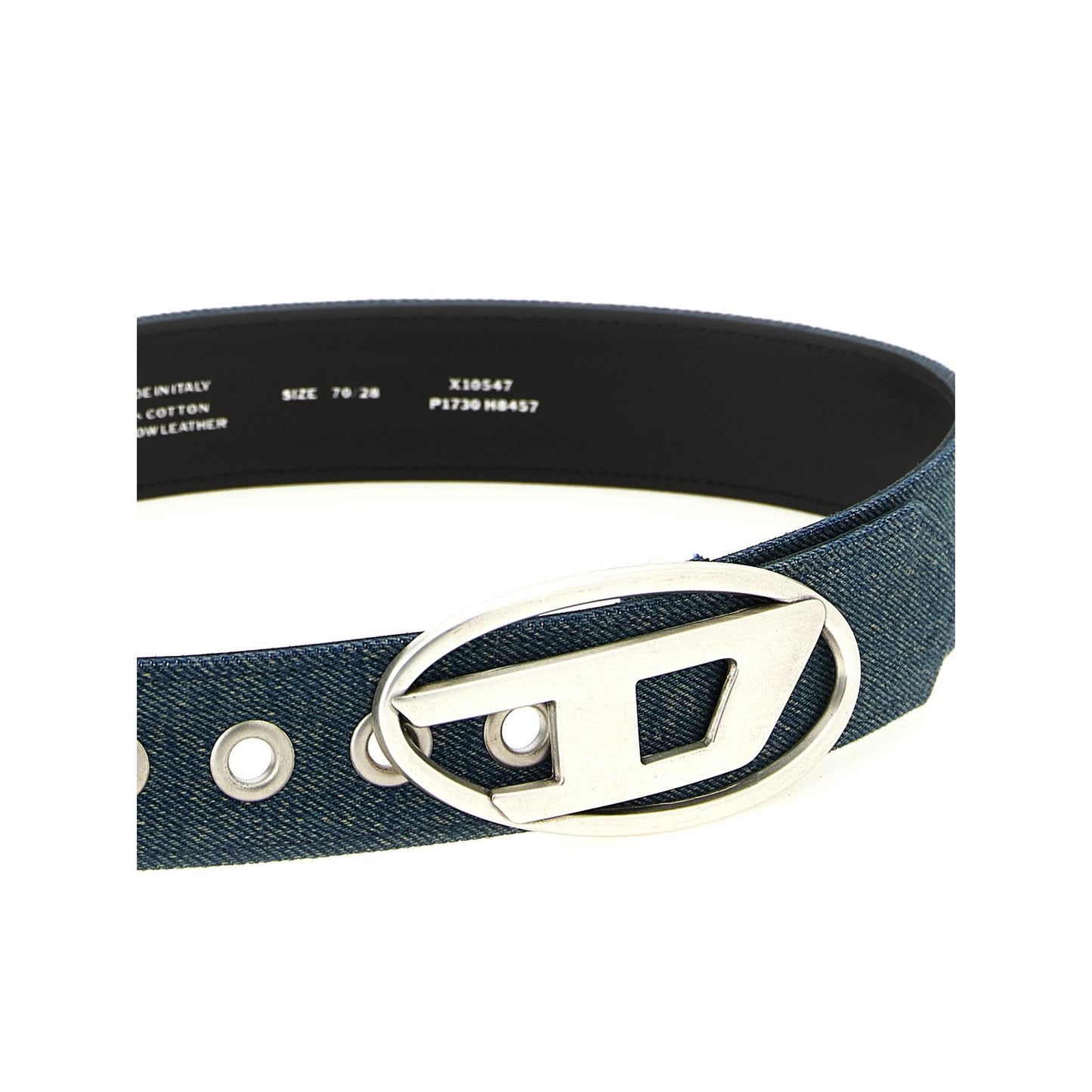 Diesel Blue Cotton Regular Belt