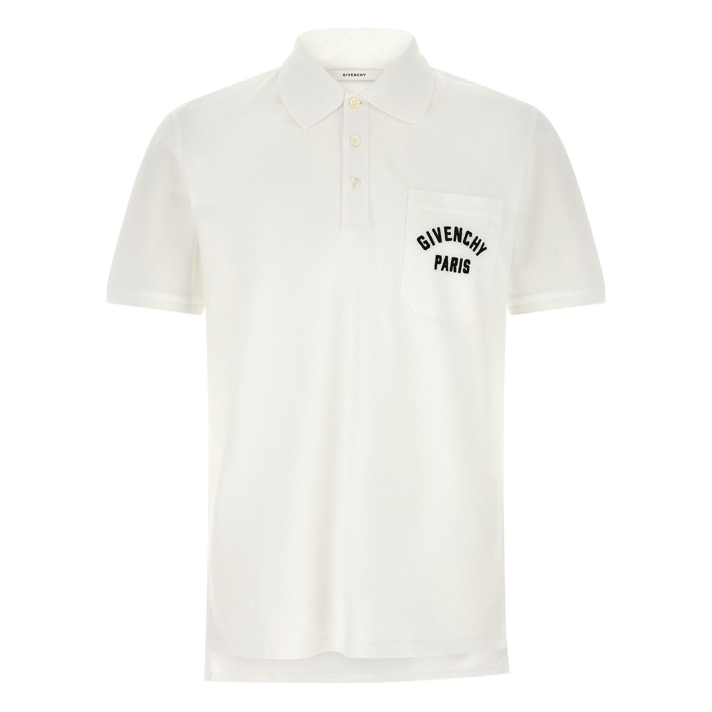 Givenchy White Cotton Polo Shirt