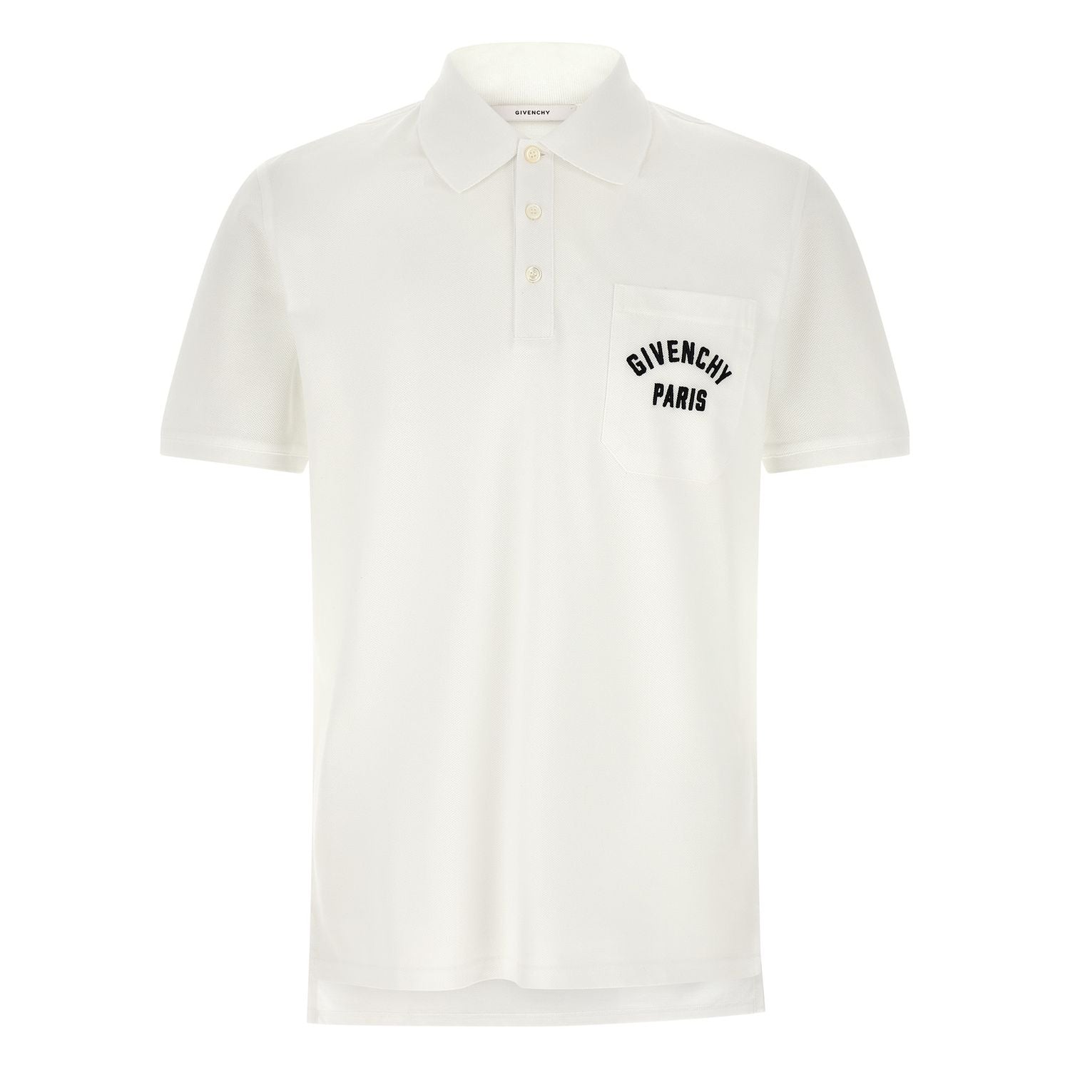 Givenchy White Cotton Polo Shirt
