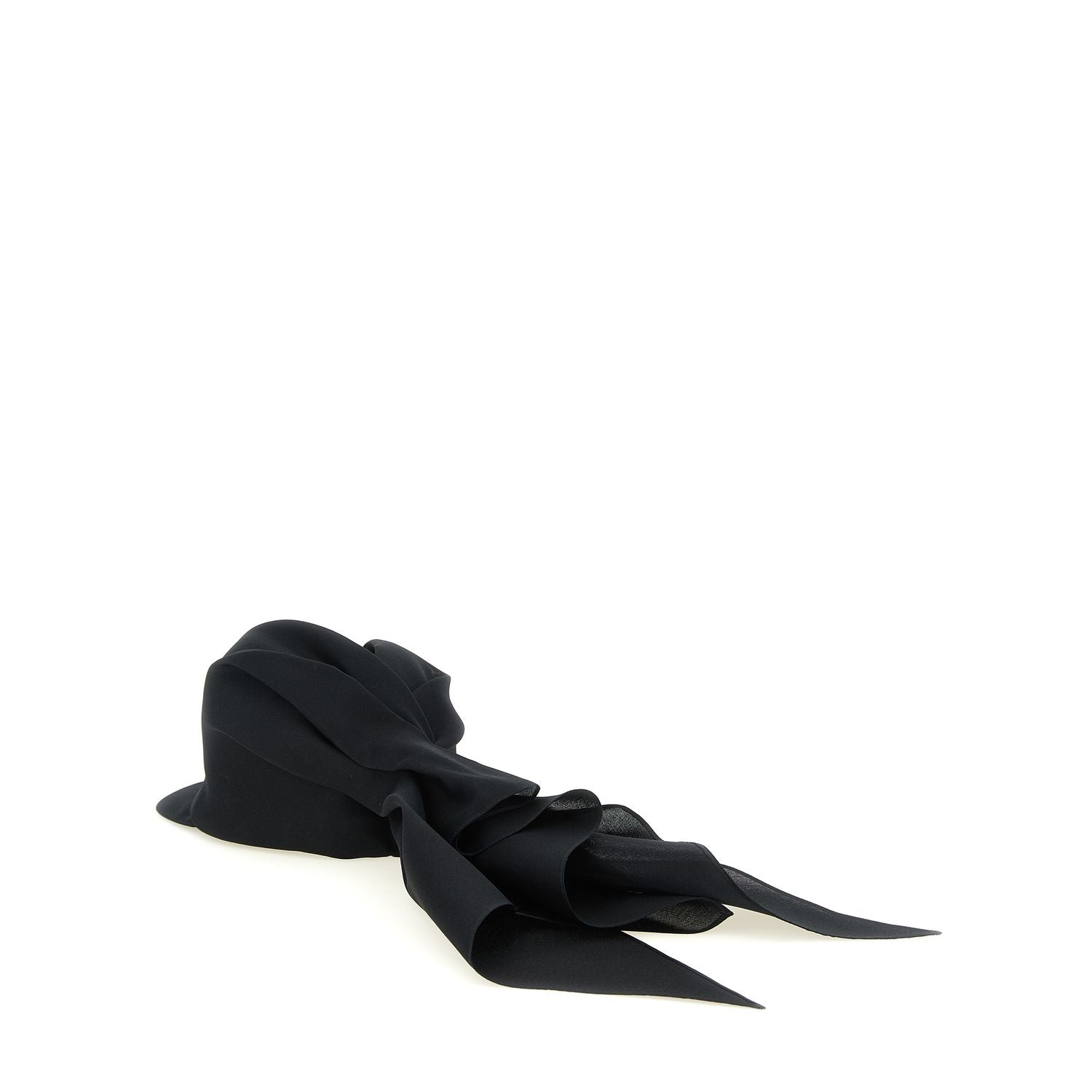 Balenciaga Black Silk Cap (Baseball Hat)