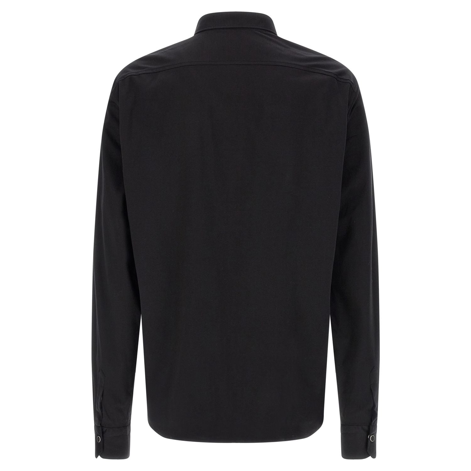 Kiton Black Cotton Blouse