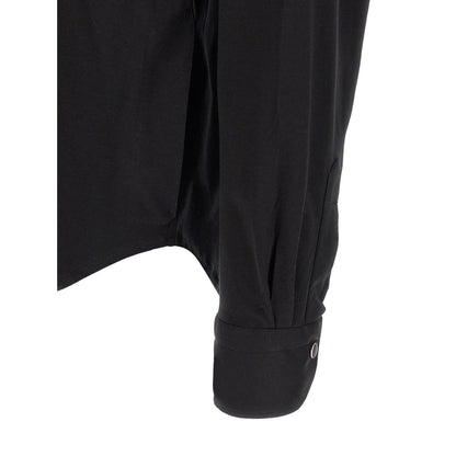 Kiton Black Cotton Blouse