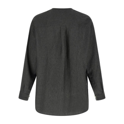 Jacquemus Gray Linen Blouse