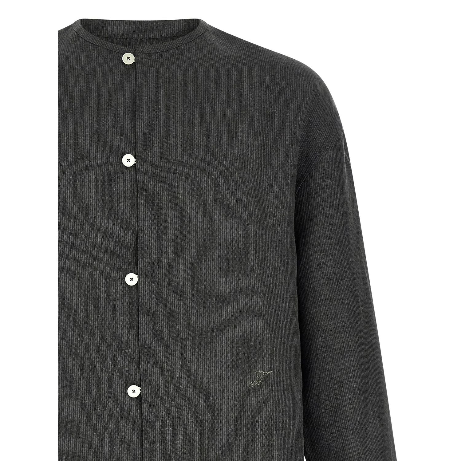Jacquemus Gray Linen Blouse