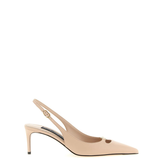 Dolce & Gabbana Multicolor Lamb Leather Mid Heel Pumps