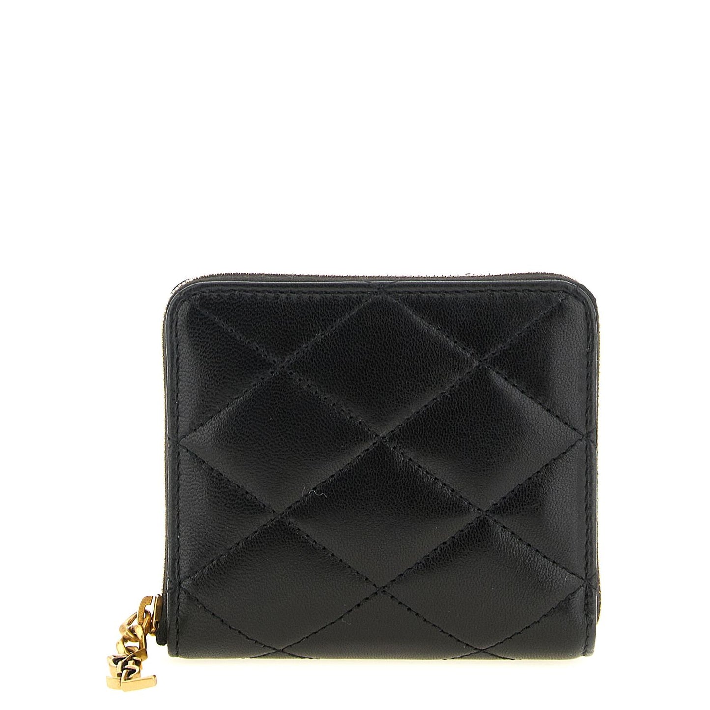 Saint Laurent Black Lamb Leather Cardholder