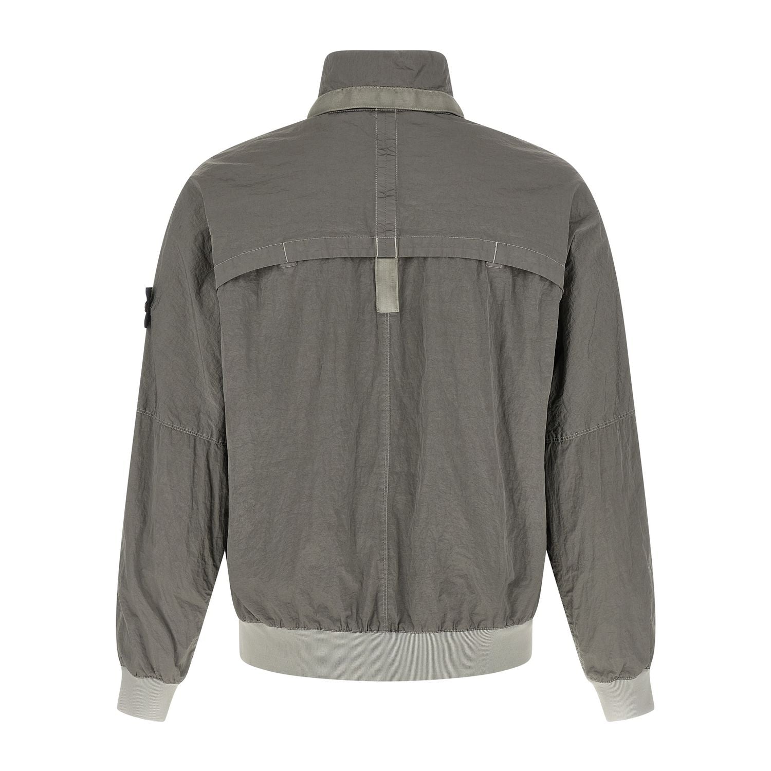 Stone Island Gray Polyamide Bomber
