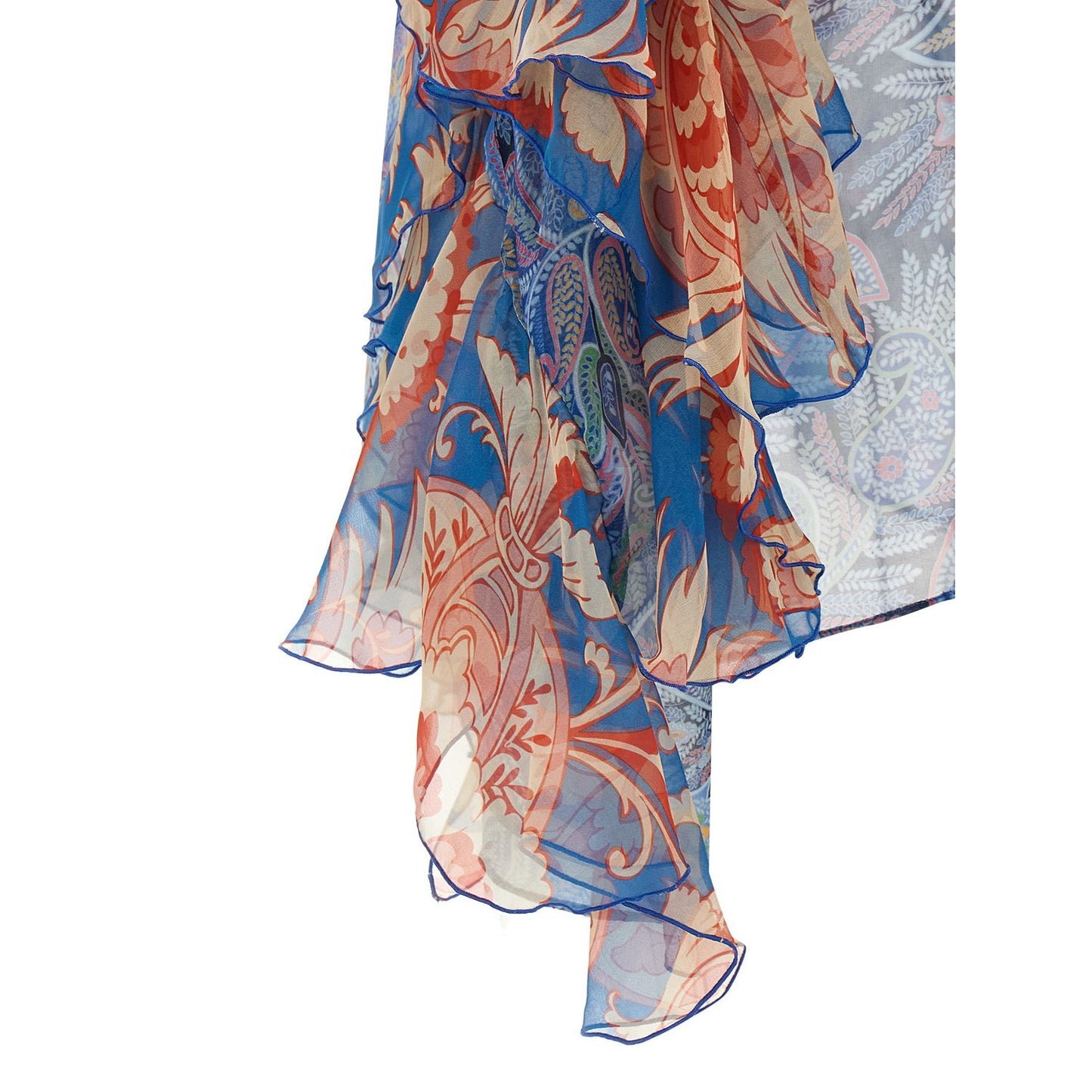 Etro Blue Silk Blouse