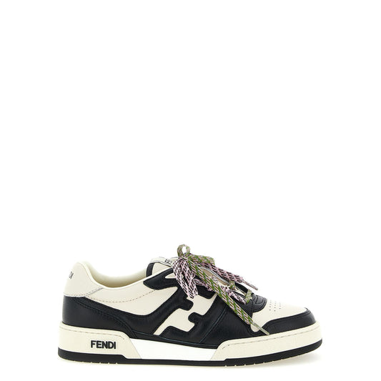Fendi Bicolor Calfskin Athletic Sneakers