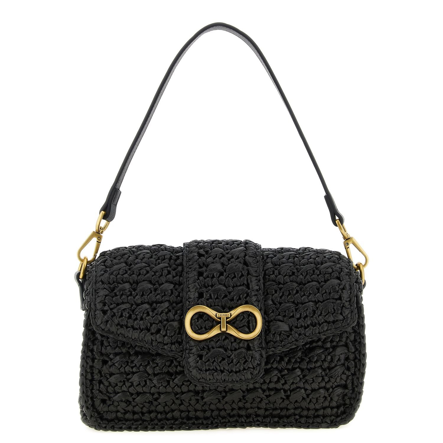 Twinset Black Polypropylene Crossbody Bag