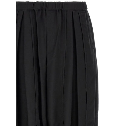 Comme Des Garçons Black Polyester Casual Pants