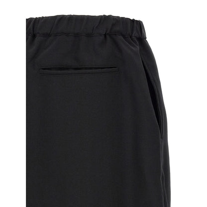 Comme Des Garçons Black Polyester Casual Pants