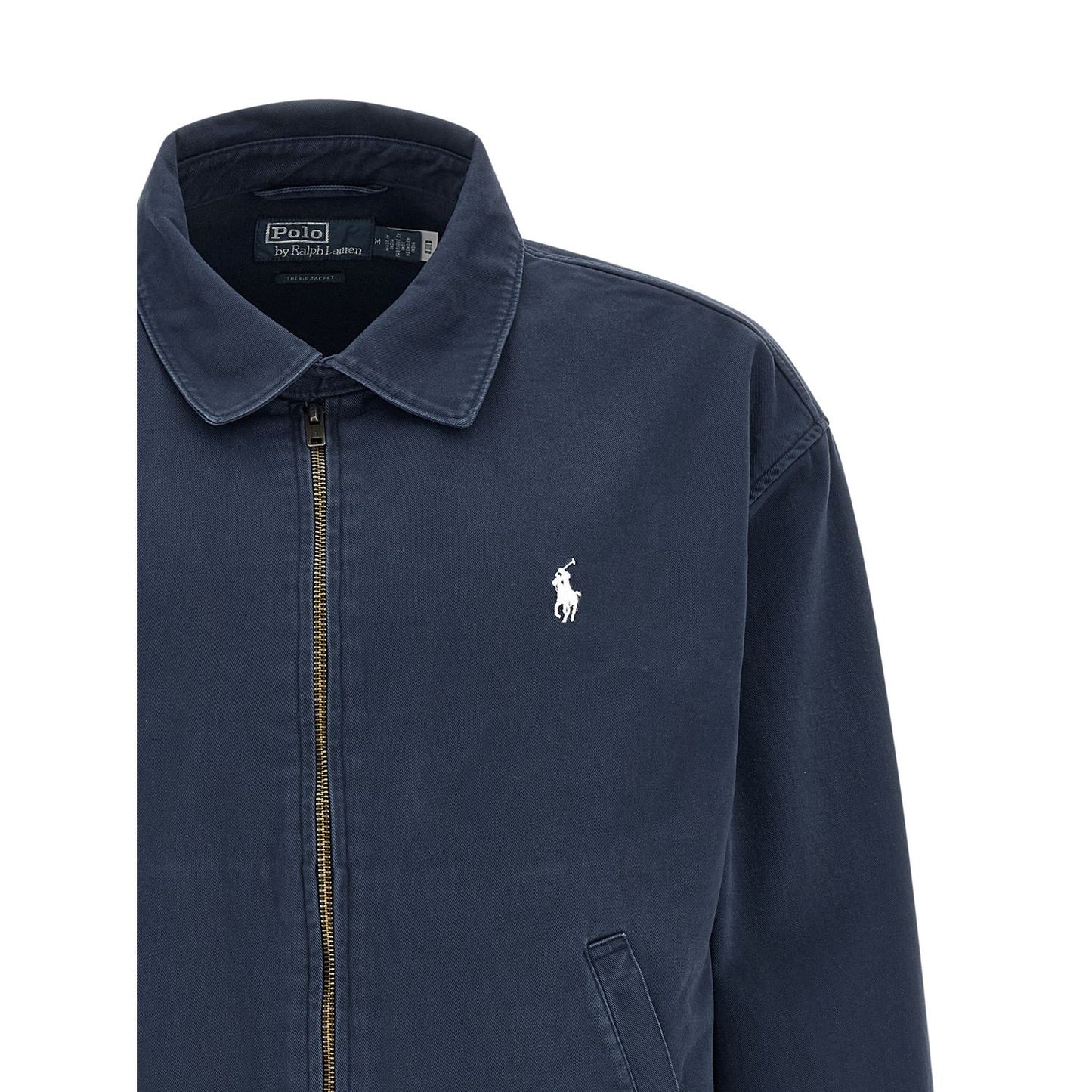 Polo Ralph Lauren Blue Cotton Full-Length Jacket