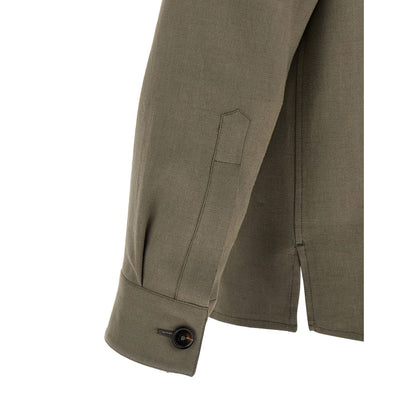 ZEGNA Gray Linen Blouse
