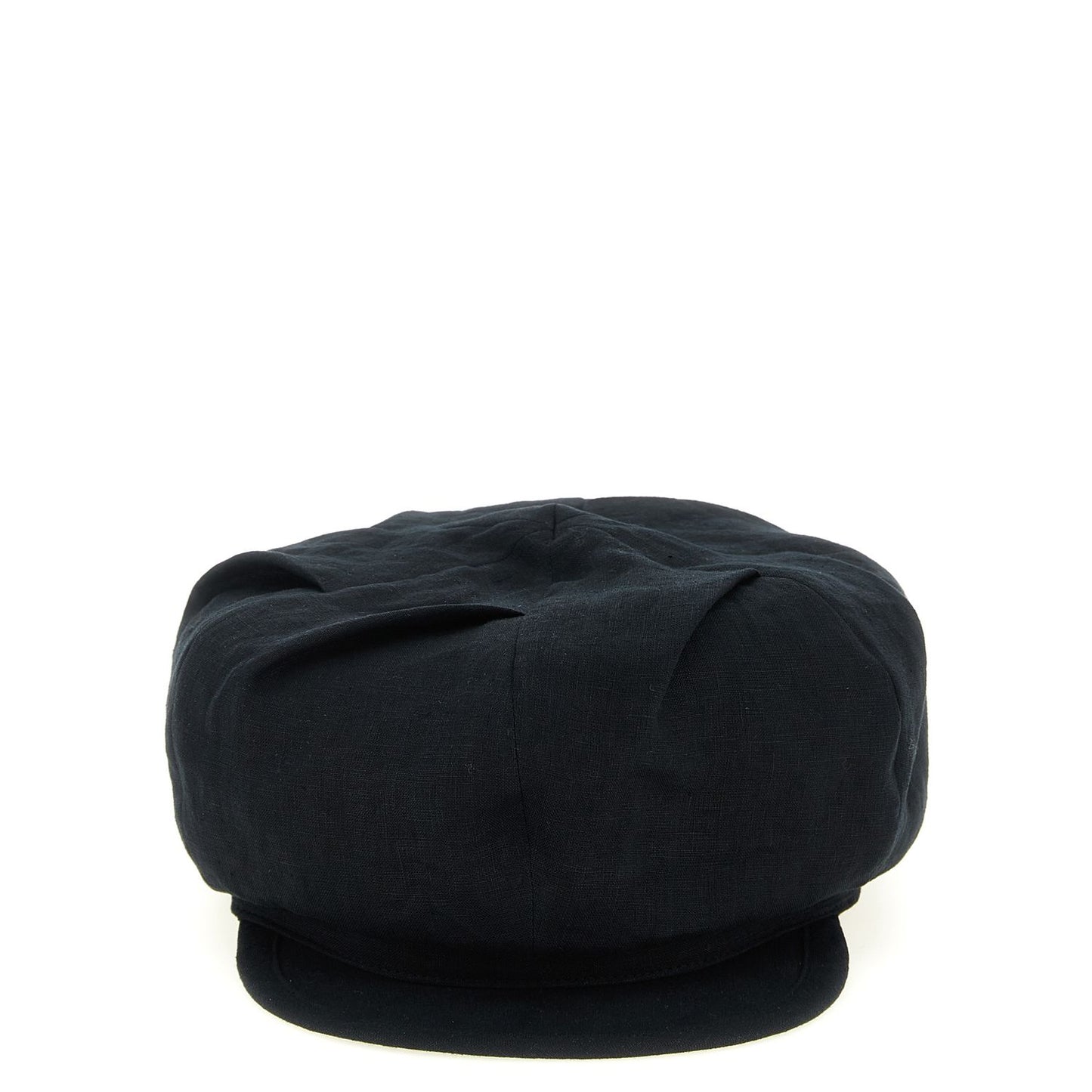Yohji Yamamoto Black Linen Fatcap Hat