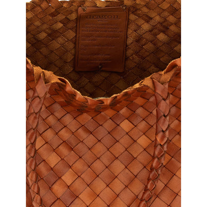 Dragon Diffusion Brown Calfskin Shoulder Bag