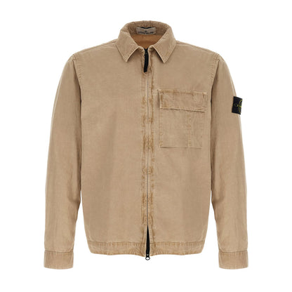 Stone Island Beige Cotton Blouse