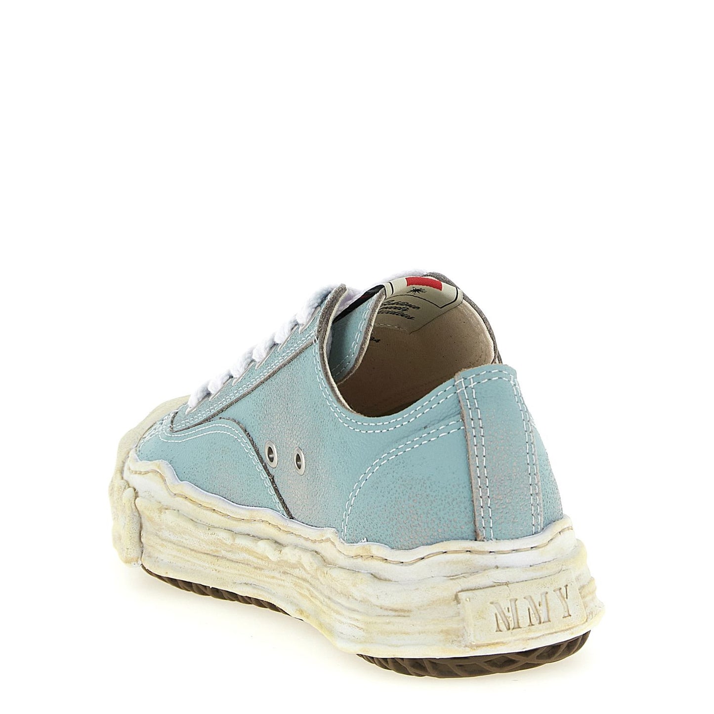 Maison Mihara Yasuhiro Blue Cowhide Low Top Sneakers