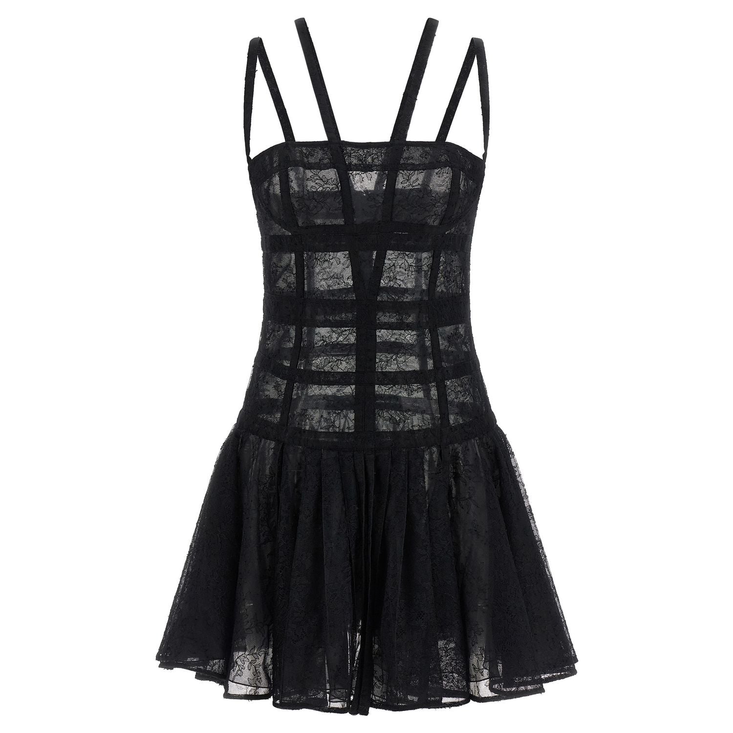 Giovanni Bedin Black Polyamide Short Dress