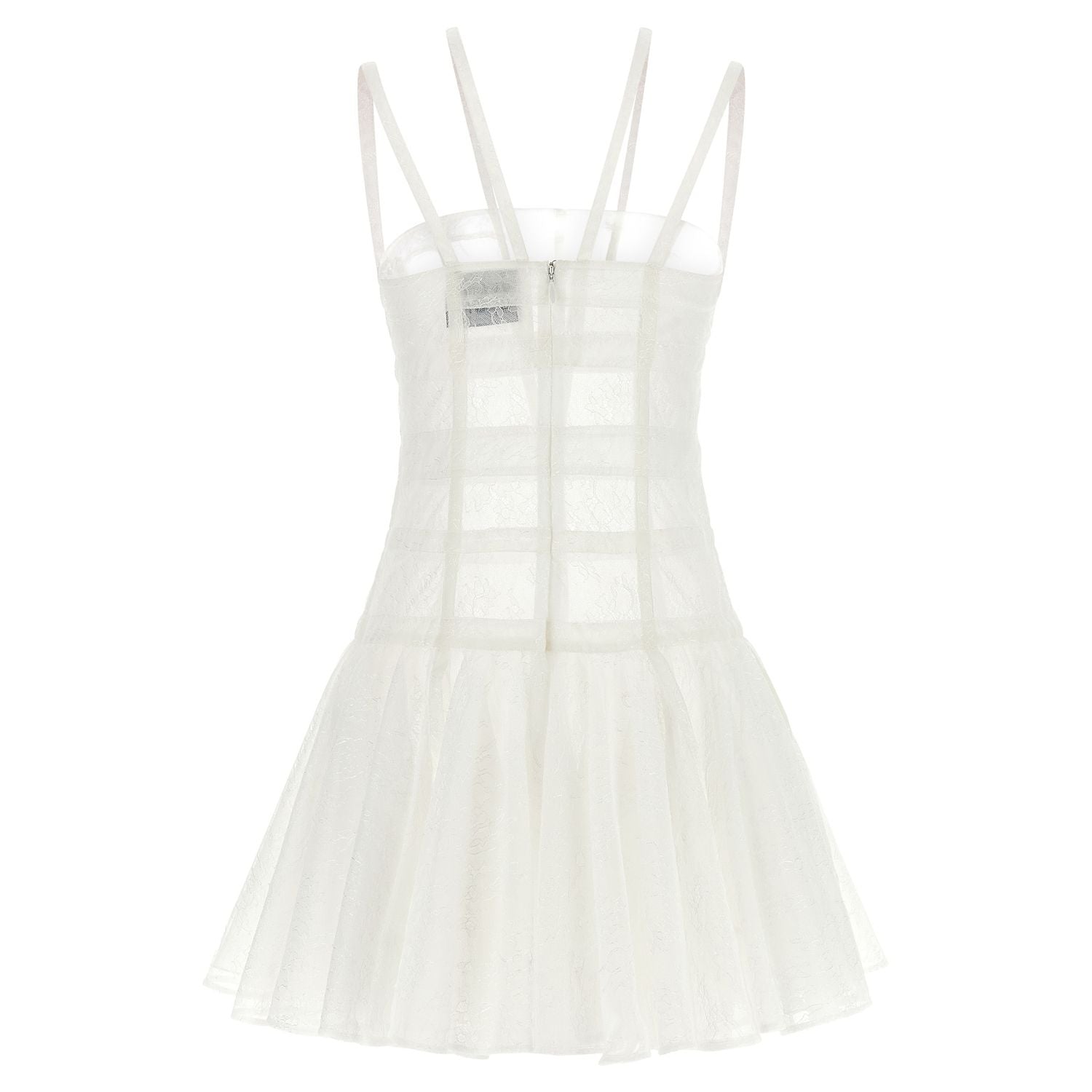 Giovanni Bedin White Polyamide Short Dress