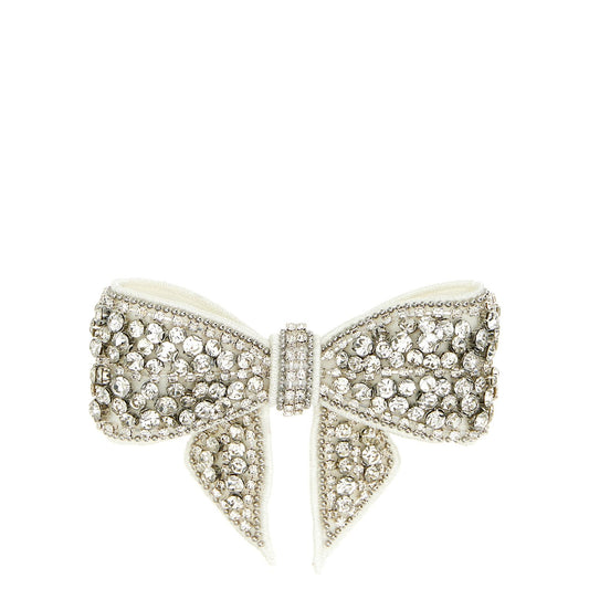 Self-Portrait White Polyester Hair Clip