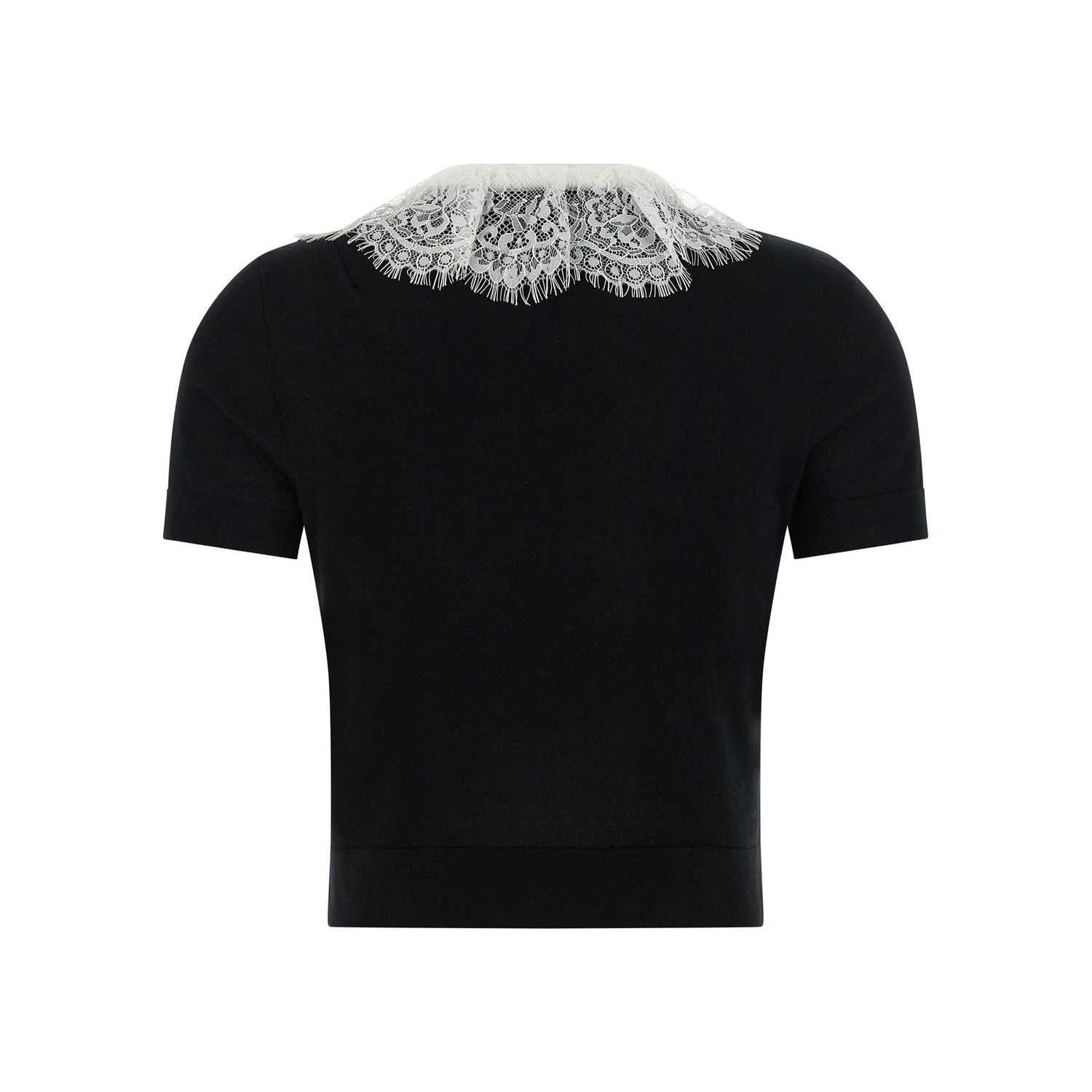 Self-Portrait Bicolor Wool Blouse