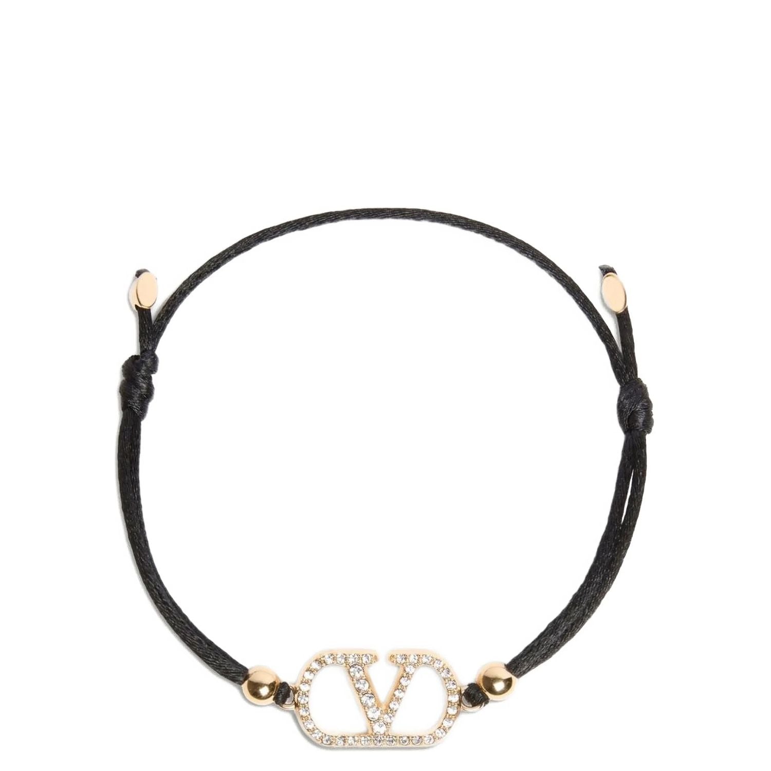 Valentino Garavani Black Polyester Bracelet