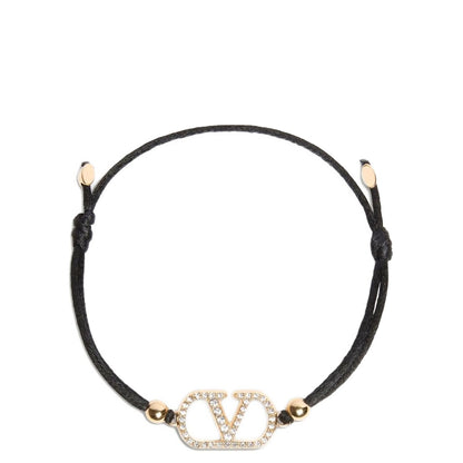 Valentino Garavani Black Polyester Bracelet