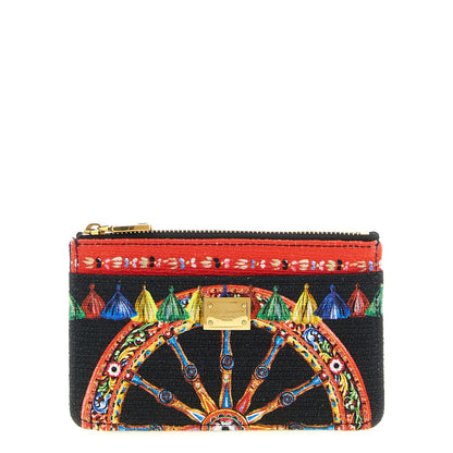 Dolce & Gabbana Multicolor Cotton Cardholder
