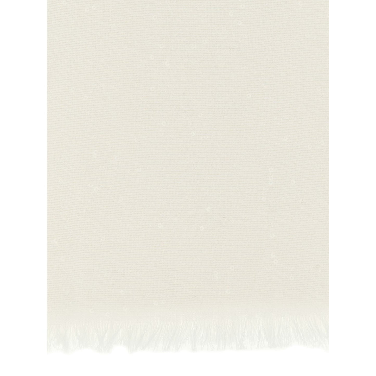 Brunello Cucinelli White Cashmere Scarf