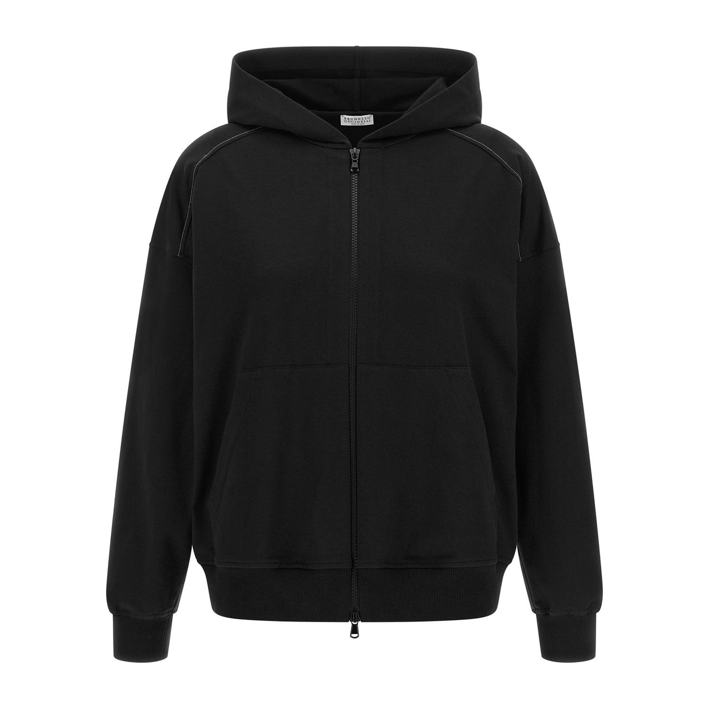 Brunello Cucinelli Black Cotton Sweatshirt