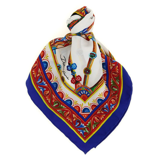 Dolce & Gabbana Multicolor Silk Scarf