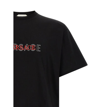 Versace Black Cotton T-Shirt