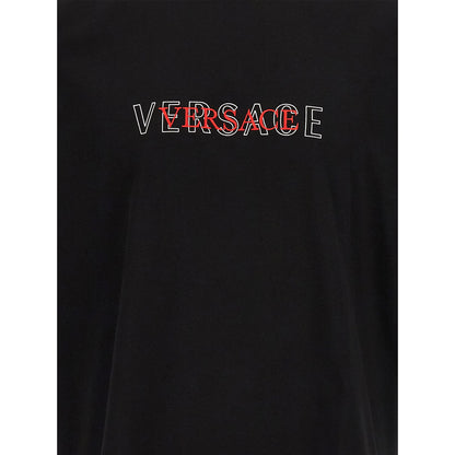 Versace Black Cotton T-Shirt