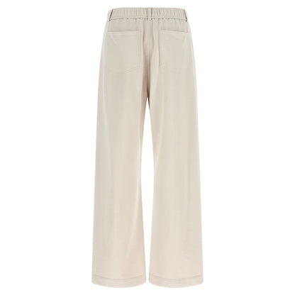 Brunello Cucinelli Beige Cotton Athletic Pants