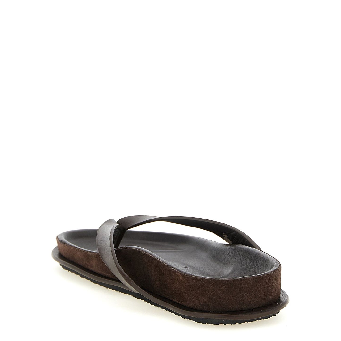Jacquemus Brown Cowhide Slides