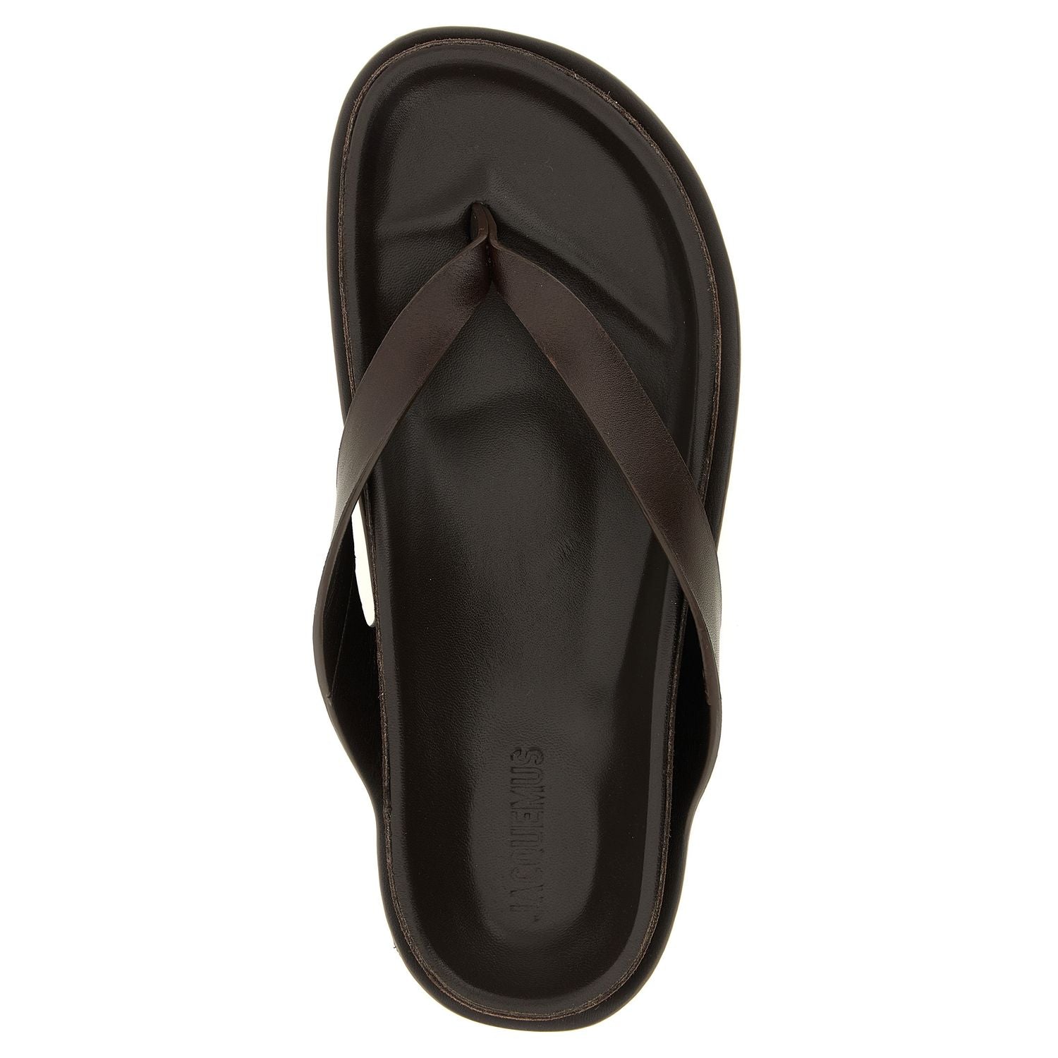 Jacquemus Brown Cowhide Slides