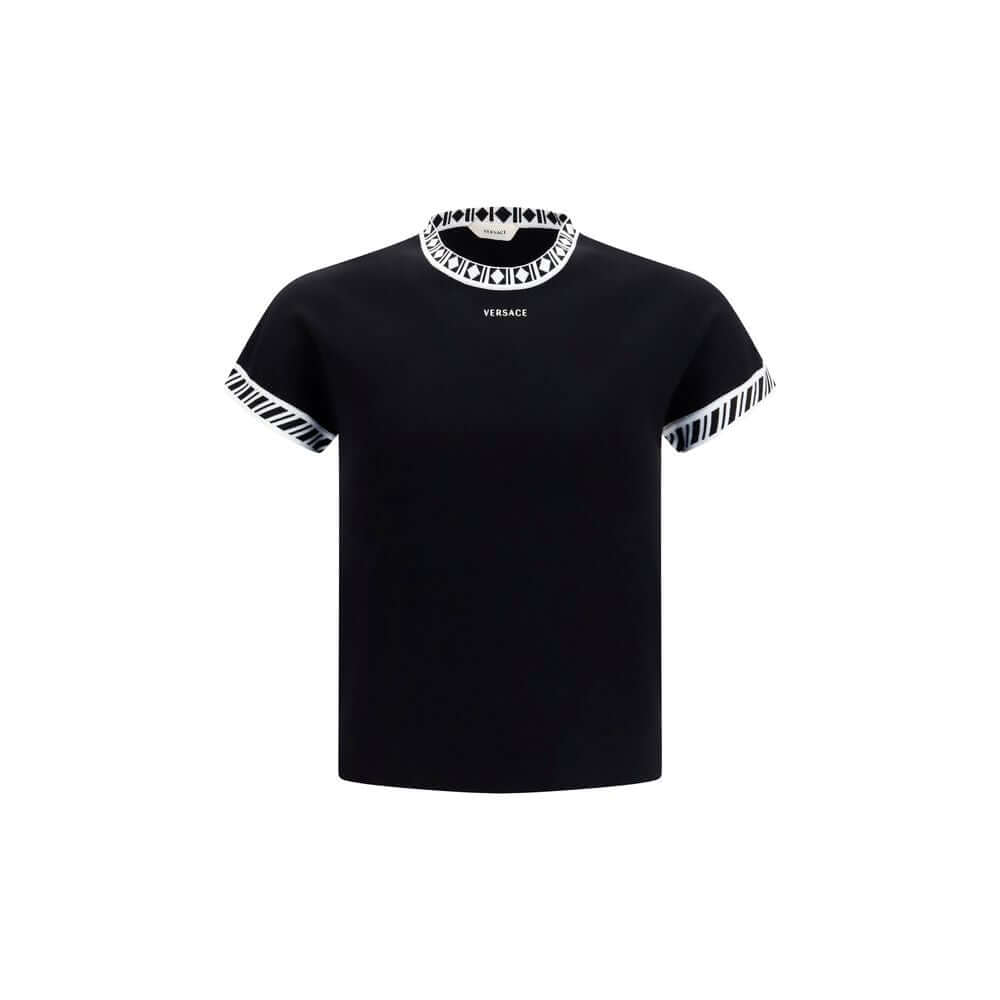 Versace Black Cotton T-Shirt