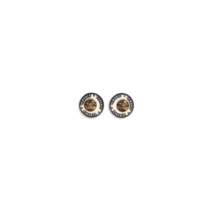 Versace Gray Brass Earrings