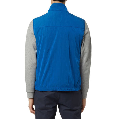 Paul & Shark Blue Nylon Sleeveless Jacket