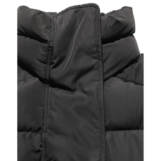 Dolce & Gabbana Black Polyester Sleeveless Padded Men Puffer Jacket
