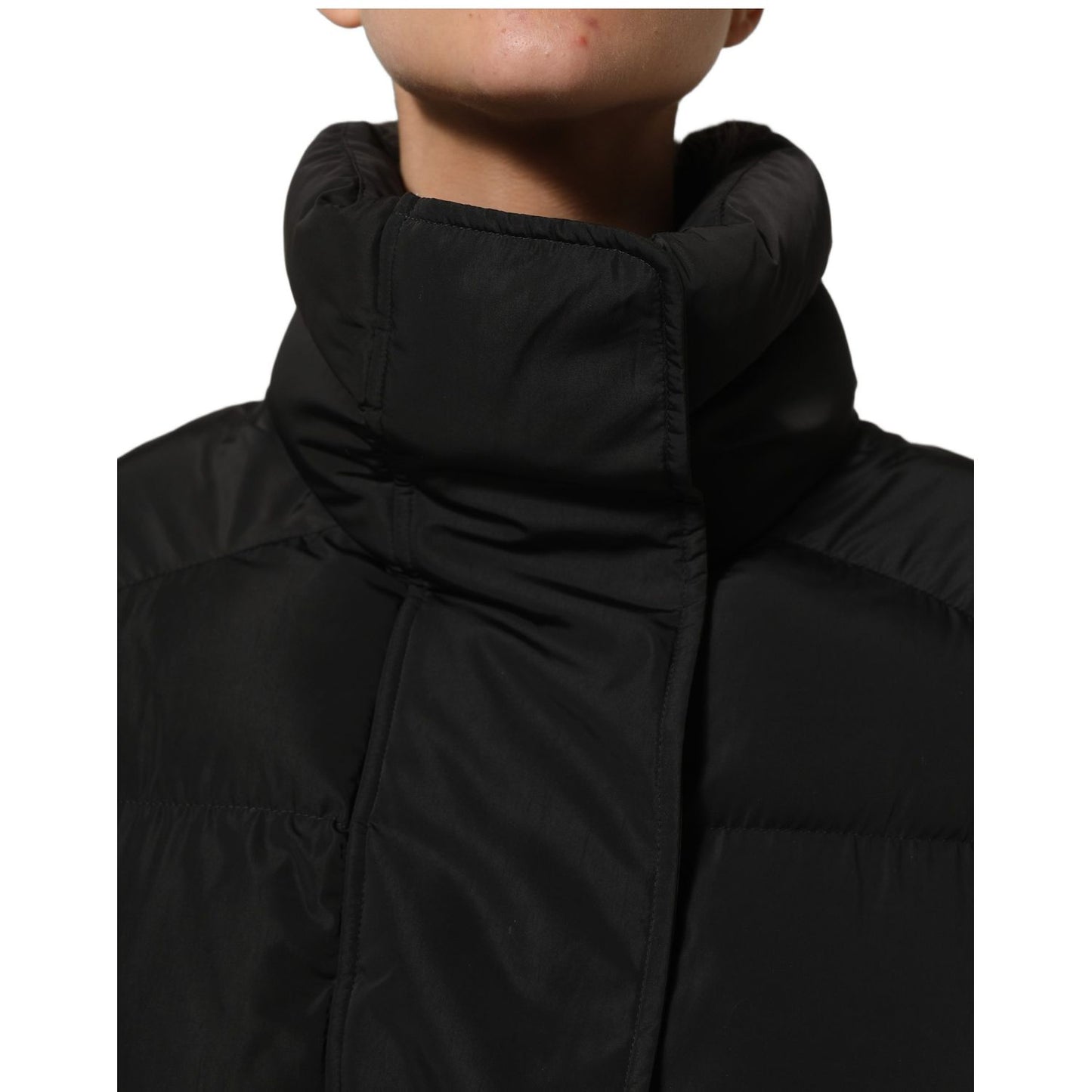 Dolce & Gabbana Black Polyester Sleeveless Padded Men Puffer Jacket